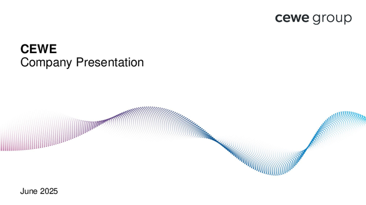 CEWE Company Presentation June 2025