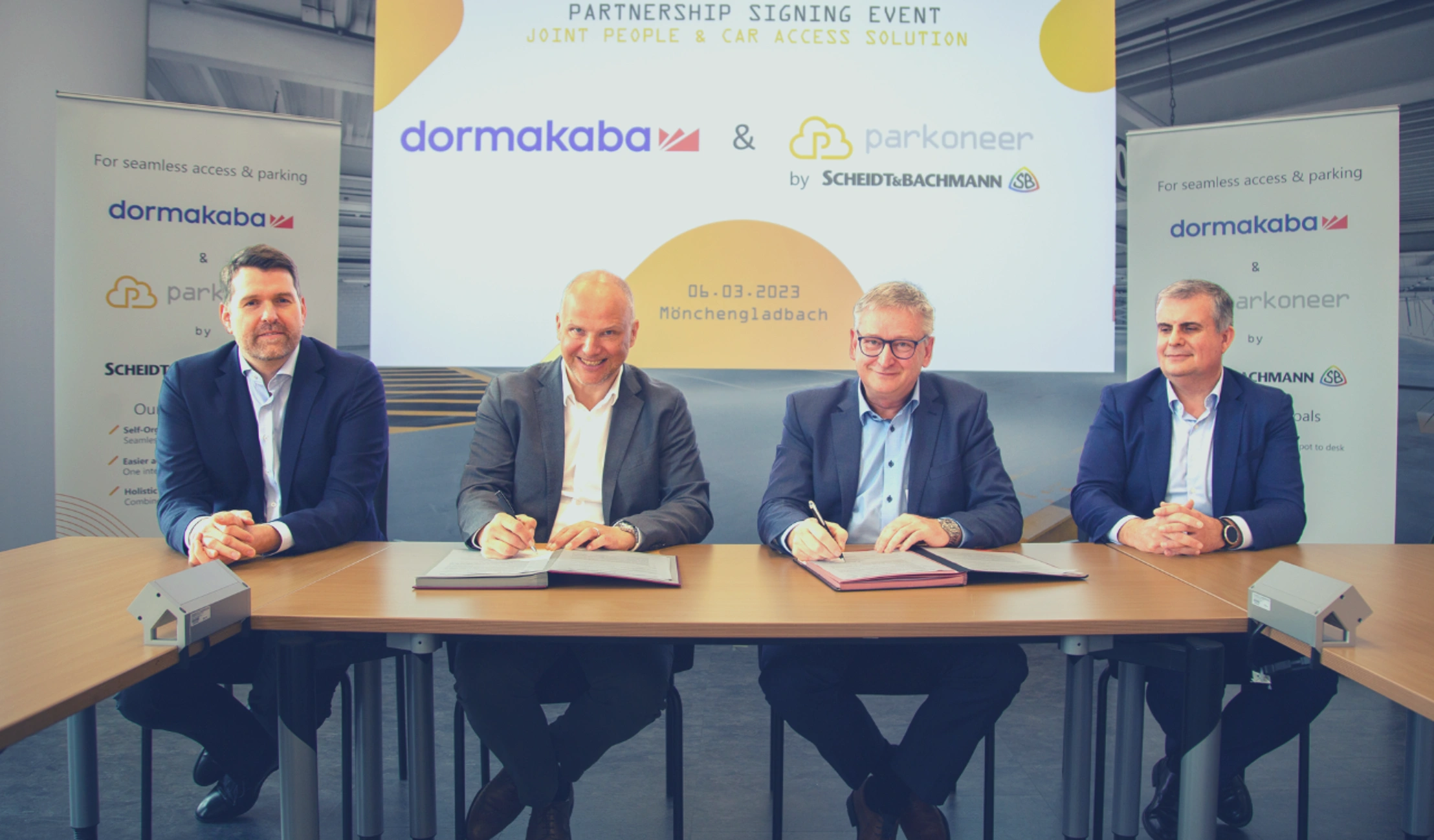 dormakaba und Scheidt & Bachmann beschliessen Kooperation im Bereich Parkraum- und Gebäudezutrittsmanagement