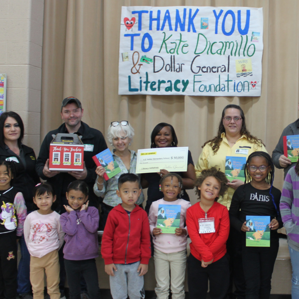 DG Partners with Kate DiCamillo to Support A.Z. Kelley Elementary School in Antioch, Tennessee