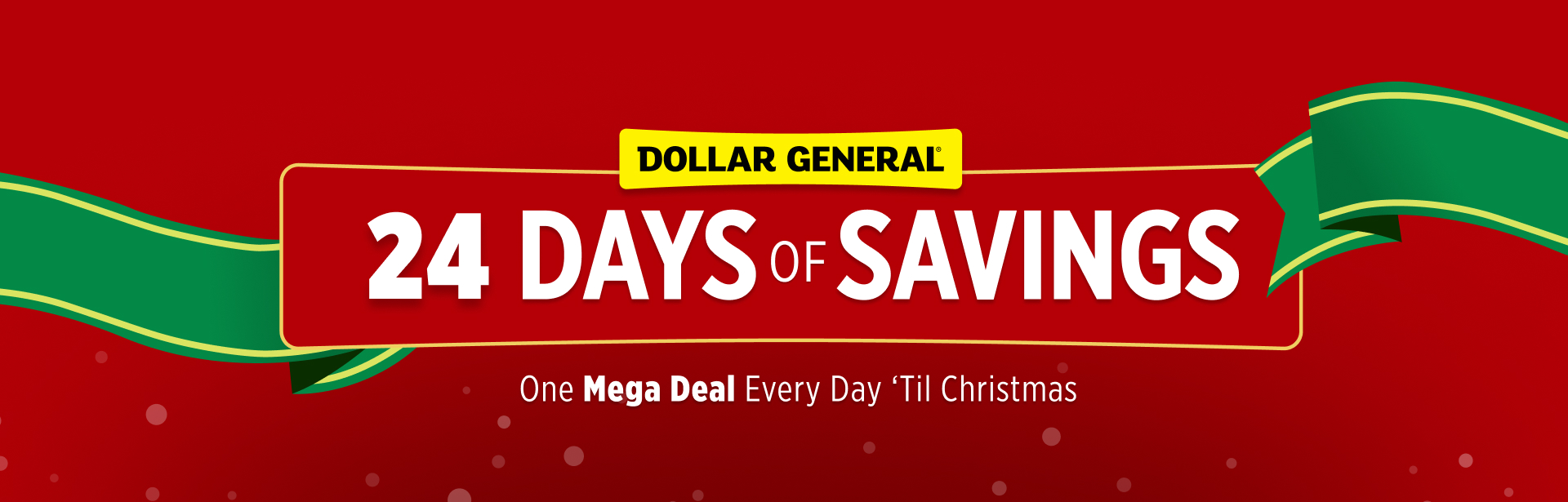 DG Announces 24 Days of Savings