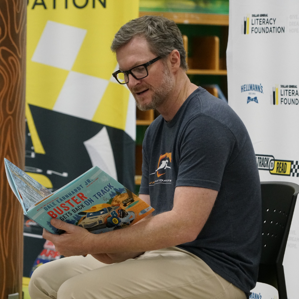 Dollar General, Dollar General Literacy Foundation, Unilever USA and Hellmann’s Host “On Track to Read” Events with Dale Earnhardt Jr. and Justin Allgaier